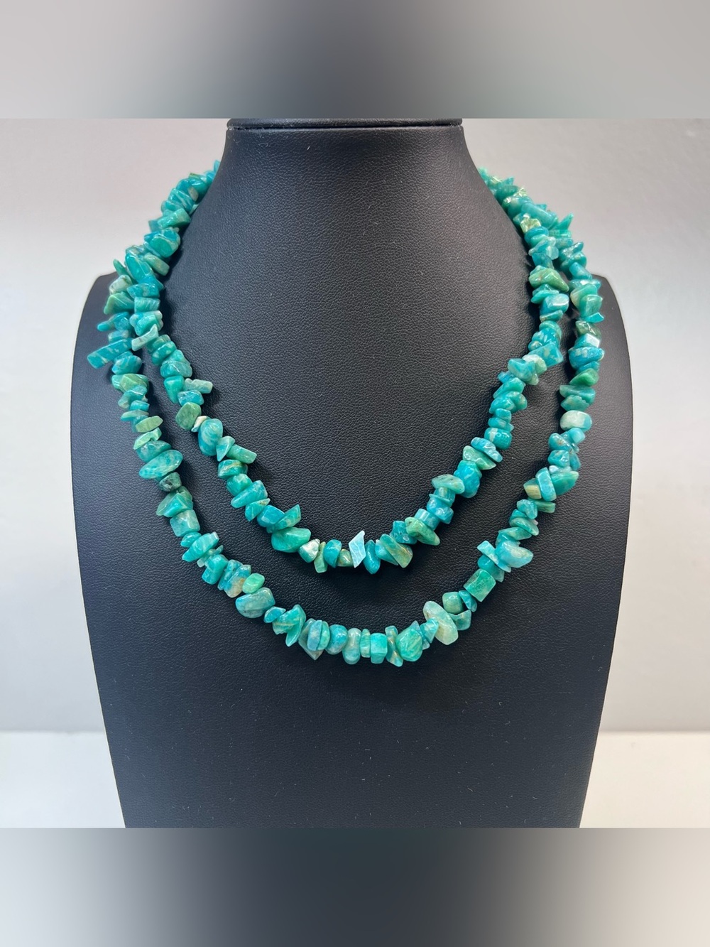 Amazonite stone necklace
